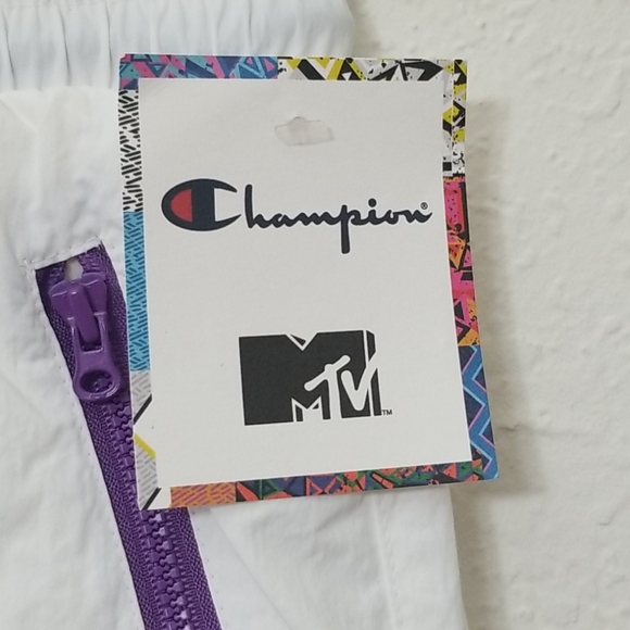 NWT Limited Edition Champion x MTV Woven Pants Men’s 2XL XXL White & Multicolor - Picture 6 of 6